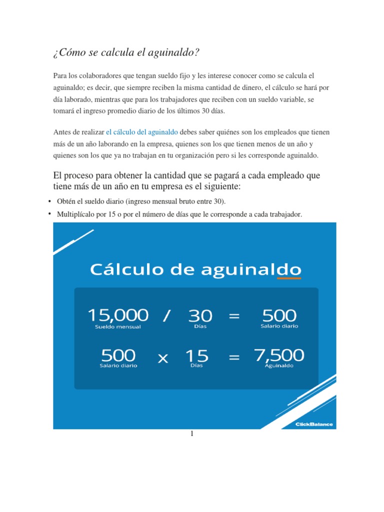 Cómo calcular el aguinaldo en Guatemala | PDF | Salario | Salario Y Pensión