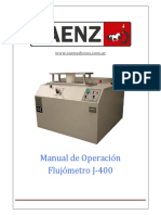Manual Flujómetro J-400
