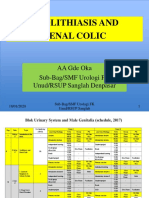 Lecture 06 UROLITHIASIS AND RENAL COLIC