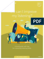 A brief guide to improving your listening skills