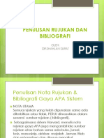 Penulisan Nota Rujukan & Bibliografi Gaya APA Sistem