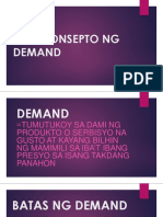 Ang Konsepto NG Demand