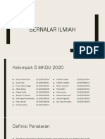 Bernalar Ilmiah Kelompok 5 Presentasi