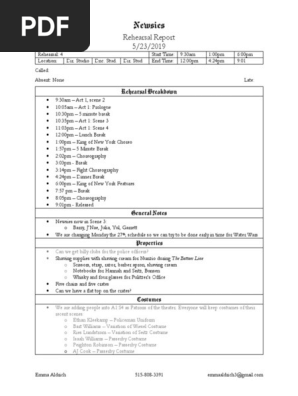 rehearsal report 4