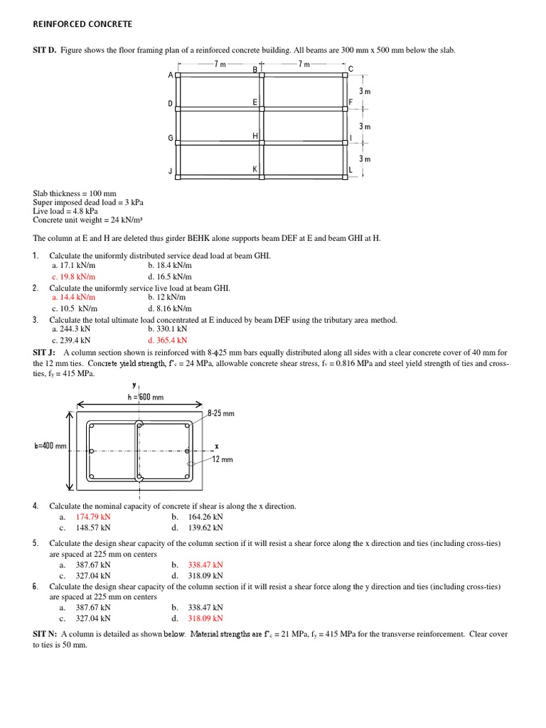 Concrete Design | PDF | Bending | Beam (Structure)