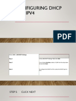 Configuring DHCP For Ipv4