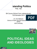Understanding Politics: Political Ideas and Ideologies (POL 102