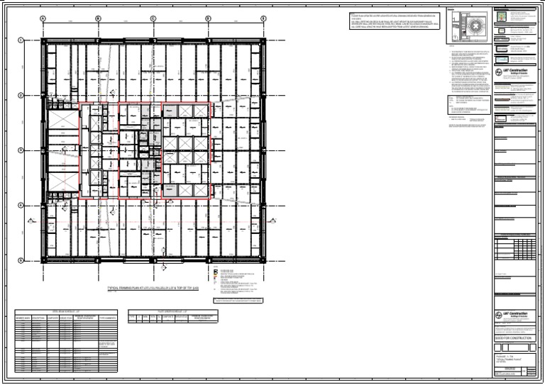 Structural Framing Plan for Tower 3 & 4 | PDF | Beam (Structure ...