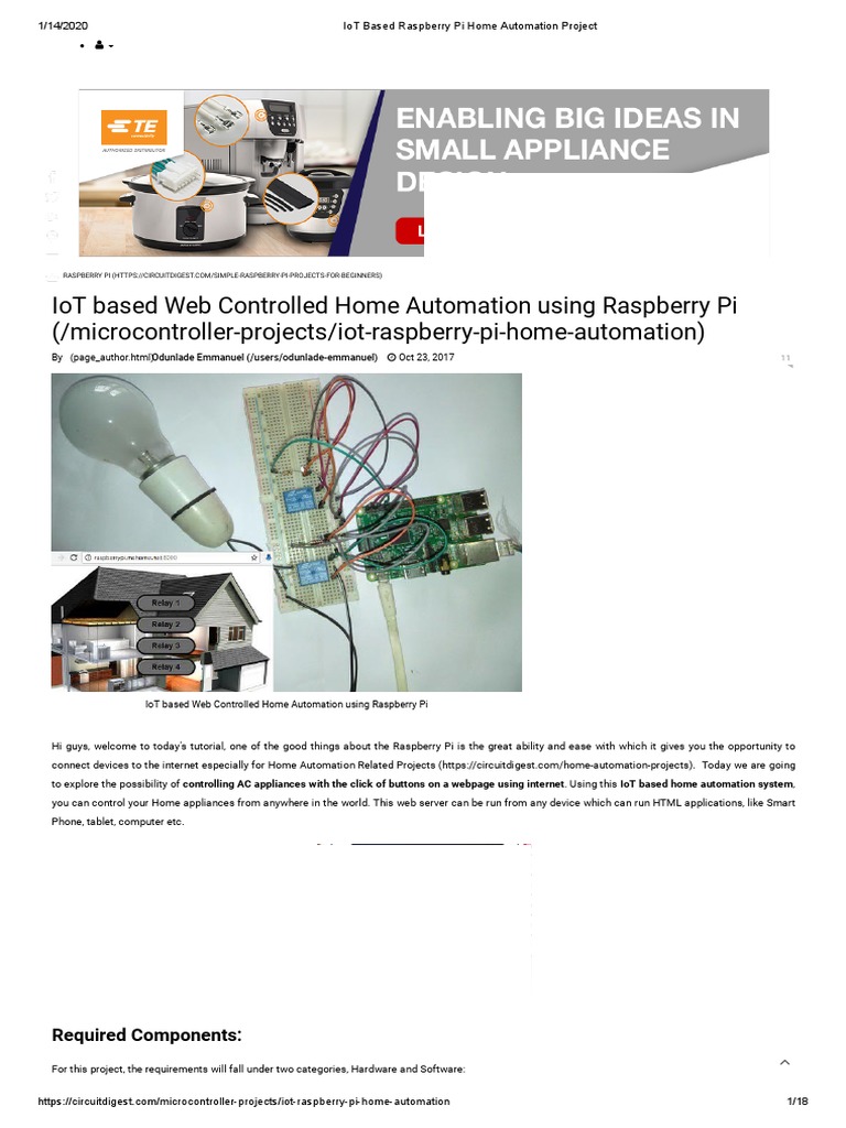 IoT Based Raspberry Pi Home Automation Project | PDF | Cascading Style ...