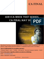 AIR1CA Mock Test Series - CA Final May 2020