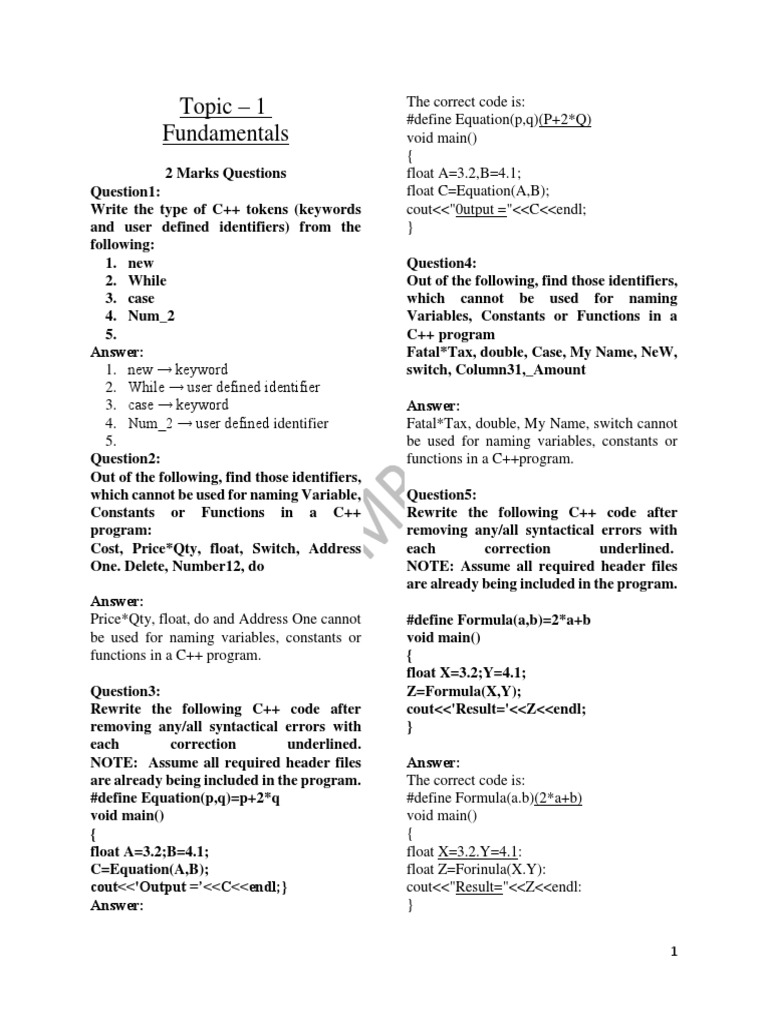 Vol1 PDF | PDF | Parameter (Computer Programming) | Computer Science