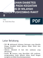 Penyuluhan Diabetes Melitus Pada Kegiatan Prolanis Di Wilayah