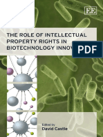 David Castle - The Role of Intellectual Property Rights in Biotechnology Innovation (2011) PDF
