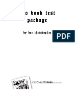 PYO Book Test Package