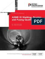 ASME IX Welding Brazing and Fusing Qualifications
