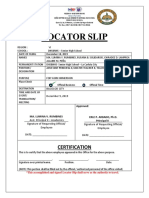 Locator Slip Sample