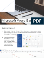MS WOrd Basics PDF