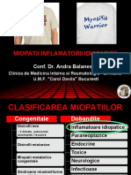 Miopatii Inflamatorii Idiopatice (Dermatomiozita, Polimiozita)