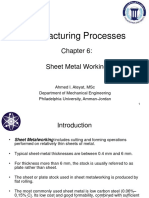 Manufacturing Processes Ch.6 (20) Sheet Metal Working