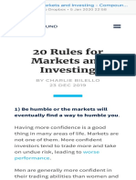 20 Rules for Markets and Investing - Compound Advisors