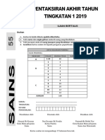 Pentaksiran Akhir Tahun Tingkatan 1 2019