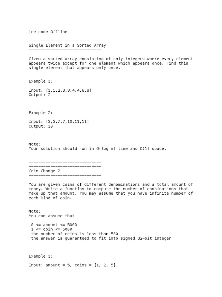 Output Leetcode Questions PDF | PDF | String (Computer Science) | Sequence