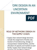 Network Design in Uncertain Environment