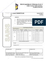 Panduan Penskoran Peperiksaan Percubaan PT3 Sains 2019