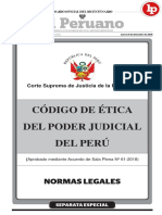Codigo de Etica Del Poder Judicial Del Peru Legis - Pe