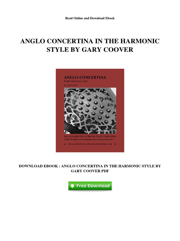 Anglo Concertina PDF Harmony E Books