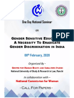 NUSRL NCW Gender Sensitization Seminar