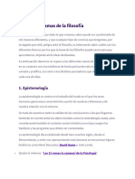 Principales Ramas de La Filosofía PDF