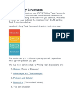 IELTS ADV Essay Structures