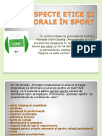 Aspecte Etice Si Morale in Sport