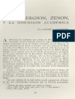 Henri Bergson Zenon y La Disencion Academica Por Connor J. Chambers