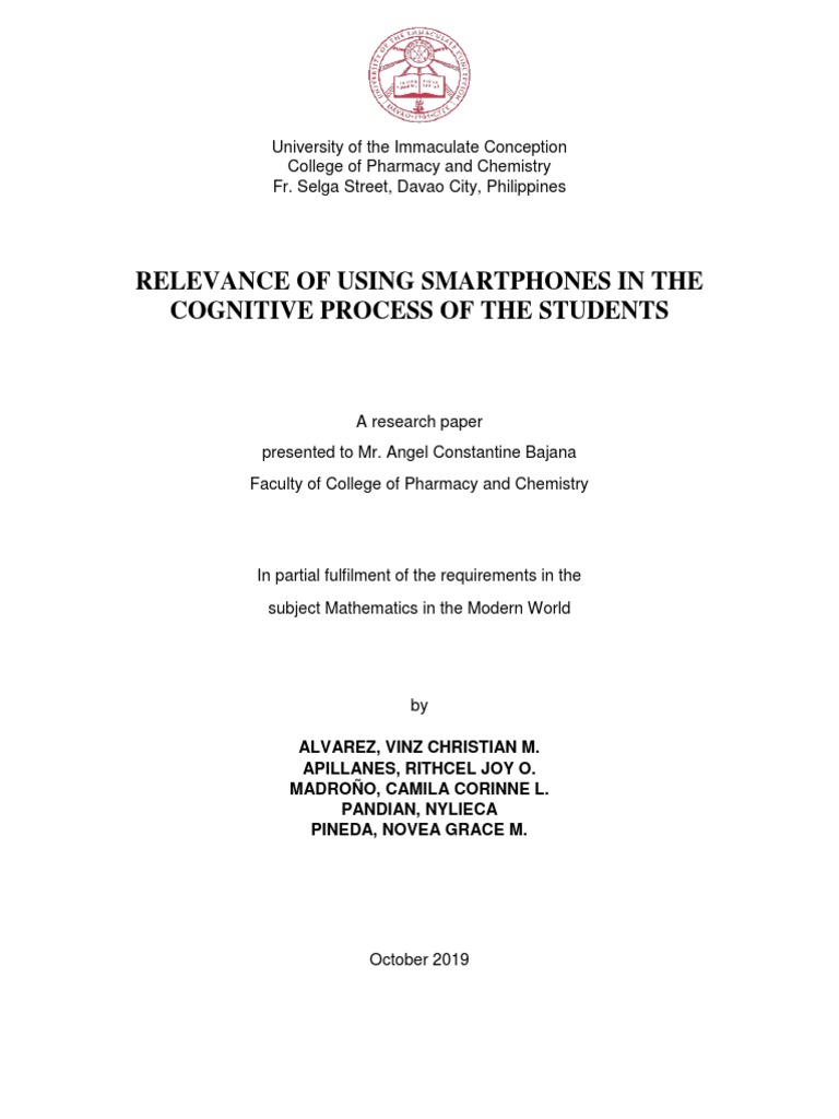 Smartphones' Impact on Student Learning | PDF | Smartphone | Mobile Phones