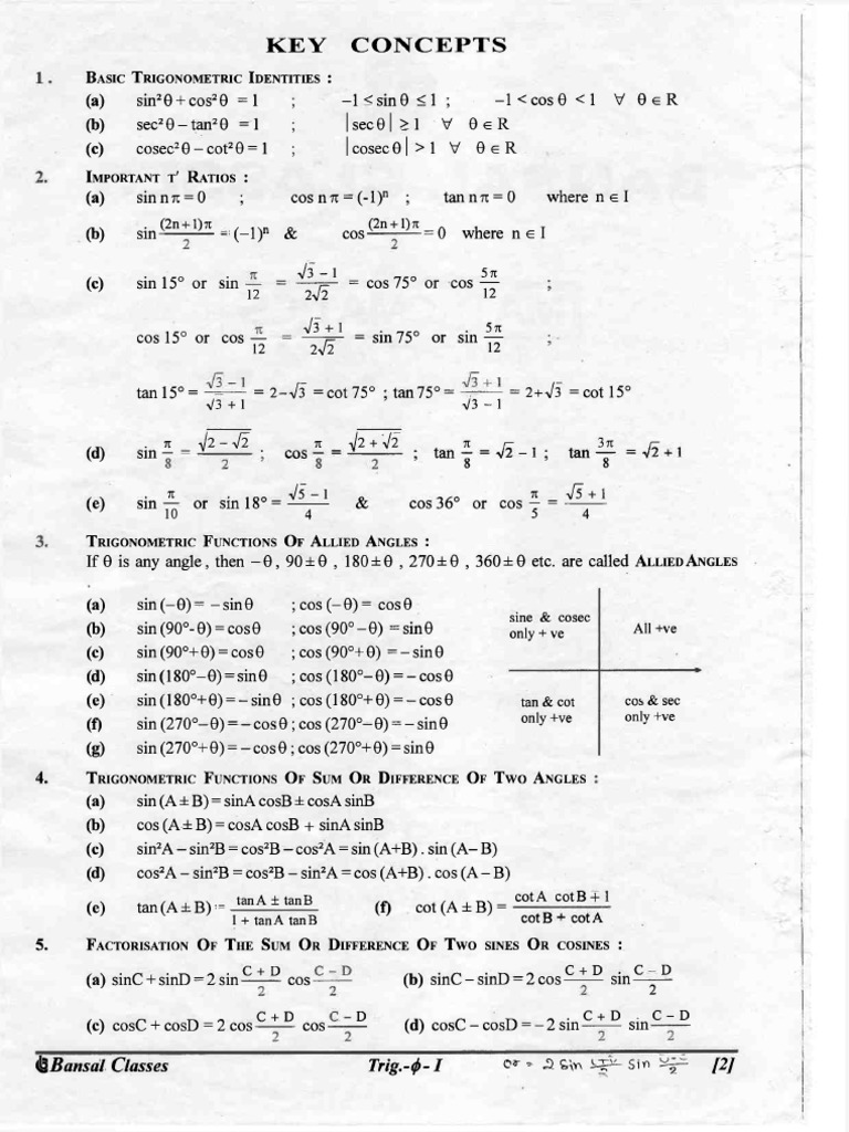 TRI | PDF | Trigonometric Functions | Sine