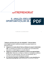 PP2 - Analiza Ideilor Si Oportunitatilor de Afaceri