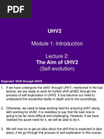 UHV2 M1 L2 - Aim of UHV2