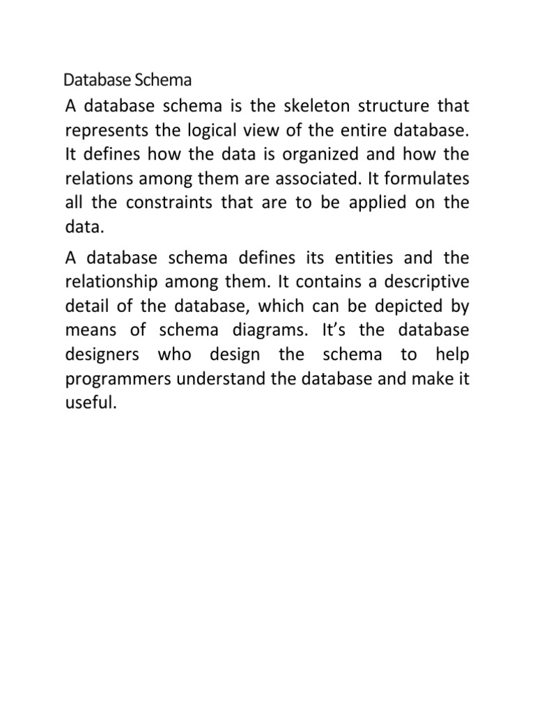 Understanding Database Schema Types | PDF | Database Schema | Database ...
