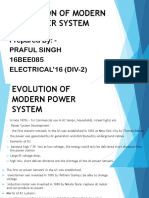 EVOLUTION OF MODERN POWER SYSTEM - 16BEE085