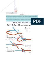 Carrick Bend Knot Guide