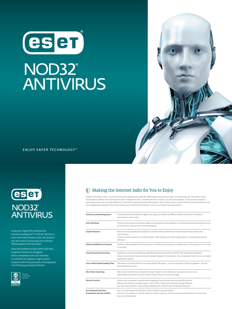 Product Overview ESET NOD32 Antivirus 9 | PDF | Antivirus Software ...
