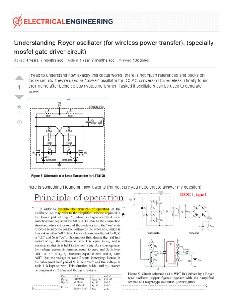 Understanding Royer Oscillator For Wireless Power Transfer Stack
