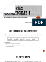 Categorías Gramaticales I