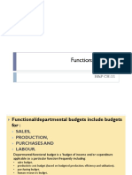 Functional Budgets