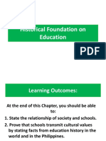 Historical Foundation of Education