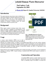 Design of A Household Human Waste Bioreactor PDF