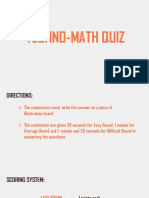 Techno-Math Quiz