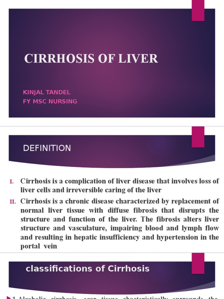 Overview of Liver Cirrhosis Management | PDF | Cirrhosis | Liver